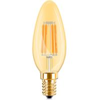 Amber LED Kaarslamp E14 Filament 4W - 360lm | Vervangt 32W - 2200K