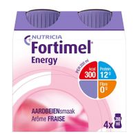 Fortimel Energy Aardbei Flesjes 4x200ml - thumbnail