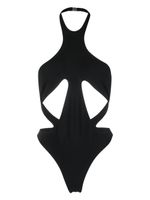 Mugler maillot de bain à dos-nu - Noir