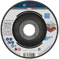 Bosch 1x PRO Stone Longlife doorslijpschijf voor kleine haakse slijpers en asgat 22,23 mm (voor Holle bakstenen bouwsteen, Marmer, Ø 115 mm, Professional Accessoires Kleine haakse slijper)