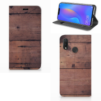 Huawei P Smart Plus Book Wallet Case Old Wood - thumbnail