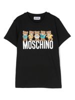 Moschino Kids t-shirt en coton à motif Teddy Bear - Noir - thumbnail