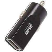 SSDN autolader USB 12/24 Volt 1 Ampère zwart