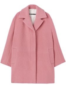 Jil Sander manteau longueur genou à effet brossé - Rose