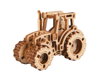 Wooden City modelbouwset tractor Superfast 7,5 cm hout naturel Wooden City modelbouwset tractor Superfast 7,5 cm hout naturel