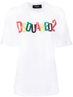 DSQUARED2 t-shirt en coton à logo imprimé - Blanc - thumbnail