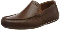 Clarks Markeerman Plain Mocassin voor heren, Donkere bruining., 41 EU