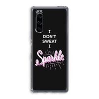 Sparkle quote: Sony Xperia 5 Transparant Hoesje - thumbnail