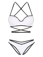 Noire Swimwear bikini à bretelles croisées - Blanc - thumbnail