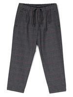 Emporio Armani Kids pantalon à carreaux - Gris