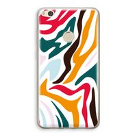 Colored Zebra: Huawei Ascend P8 Lite (2017) Transparant Hoesje - thumbnail