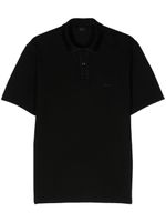 Brioni polo en coton à logo brodé - Noir