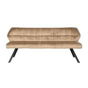 Giga Meubel - Eetkamerbank Raster 180 Champagne Velvet - Polyester