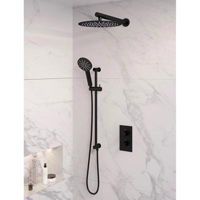 Regendoucheset 44 Inbouw Muur Brauer Black Edition 30cm Rond Mat Zwart 2 Greeps 3-weg met Thermostaatkraan Glijstang en Handdouche Regendoucheset 44 Inbouw Muur Brauer Black Edition 30cm Rond Mat Zwart 2 Greeps 3-weg met Thermostaatkraan Glijstang en Handdouche