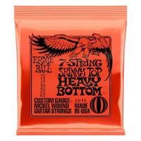 Ernie Ball Skinny Top Heavy Bottom Slinky 7-snarige nikkelomwonden snaren voor elektrische gitaar, 10-62 gauge