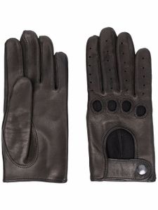 Manokhi gants en cuir - Noir