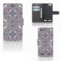 Lenovo Vibe K5 Bookcase Flower Tiles