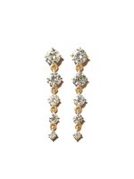 Lizzie Mandler Fine Jewelry boucles d'oreilles Éclat Five Drop en or 18ct ornées de diamants - thumbnail