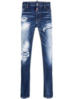 DSQUARED2 jean slim Cool Guy à effet usé - Bleu - thumbnail