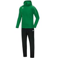 JAKO - Classico Presentatiepak Met Capuchon, Uniseks-Kind, Sportgroen, 152