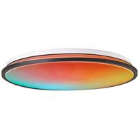 Brilliant Heida LED plafondopbouwpaneel 48cm zwart, metaal/kunststof, 1x 30 W LED geïntegreerd, (lichtstroom: 3000lm, lichtkleur: 3000-6500K)