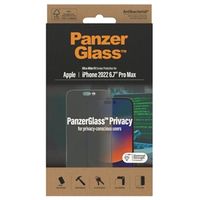 PanzerGlass Ultra-Wide Fit Privacy iPhone 14 Pro Max Screenprotector - Zwart - thumbnail