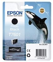 Epson T760140 Killer Whale T7601 inktcartridge, fotozwart, origineel
