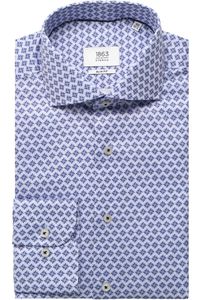 ETERNA 1863 Slim Fit Overhemd blauw, Motief