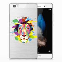 Huawei Ascend P8 Lite Telefoonhoesje met Naam Lion Color