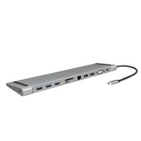 LogiLink UA0373 USB-C dockingstation Geschikt voor merk: Universeel USB-C Power Delivery, Geïntegreerde kaartlezer - thumbnail