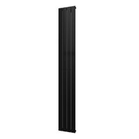 Designradiator Plieger Cavallino Retto Enkel 666 Watt Middenaansluiting 200x29,8 cm Antraciet Metallic - thumbnail