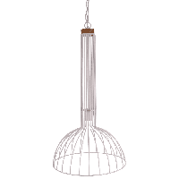 Hanglamp Oscar groot 40 cm 1 lichts mat wit