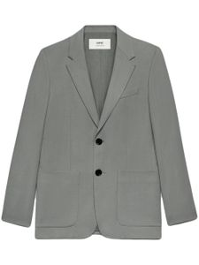 AMI Paris blazer à simple boutonnage - Gris