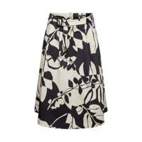 ESPRIT Women Collection rok met all over print en plooien ecru/zwart