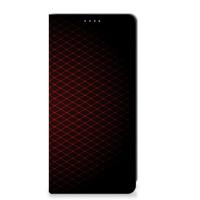 Xiaomi Redmi Note 13 Pro Plus Hoesje met Magneet Geruit Rood