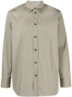 Jil Sander chemise en coton à manches longues - Vert