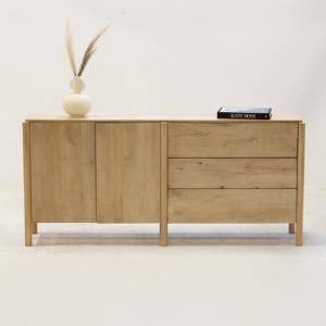 Dressoir Laurie Naturel 190cm Mangohout - Giga Meubel