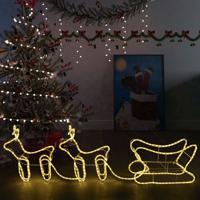 VidaXL Kerstdecoratie rendieren en slee 576 LED&apos;s - thumbnail