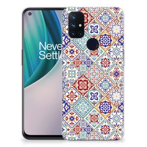 OnePlus Nord N10 5G TPU Siliconen Hoesje Tiles Color