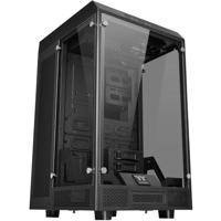 Thermaltake The Tower 900 Full Tower PC-behuizing Zwart 2 voorgeïnstalleerde LED-ventilators, LCS-compatibel, Zijvenster, Harde schijf installatie zonder - thumbnail