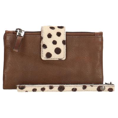Micmacbags Portemonnee / Clutch L Wildlife Donker Taupe
