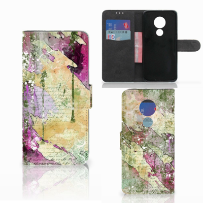 Hoesje Motorola Moto G7 Power Letter Painting Hoesje Motorola Moto G7 Power Letter Painting