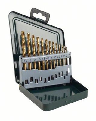 Bosch Accessories 2607019436 HSS Metaal-spiraalboorset 13-delig TiN DIN 338 Cilinderschacht 1 set(s)
