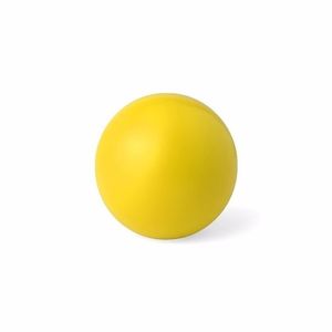 Geel anti stressballetje 6 cm   -