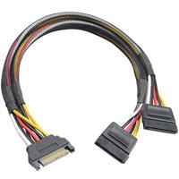 Akasa SATA Power Splitter | 15 Pin | 30cm | AK-CBPW05-30