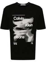 Calvin Klein Jeans t-shirt en coton à logo imprimé - Noir - thumbnail