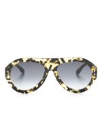 Isabel Marant Eyewear lunettes de soleil à monture oversize - Jaune - thumbnail