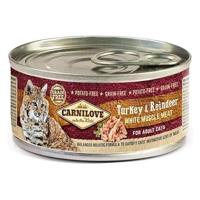 Brit Carnilove Turkey & Reindeer Indyk Rendier Volwassene Katten 100 g
