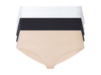 esmara 5 seamless dames hipsters (S (36/38), Zwart/beige/wit) - thumbnail