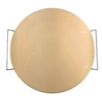 Pizzasteen BBQ/oven met handvaten - D35 cm - Baksteen - Pizzaplaten